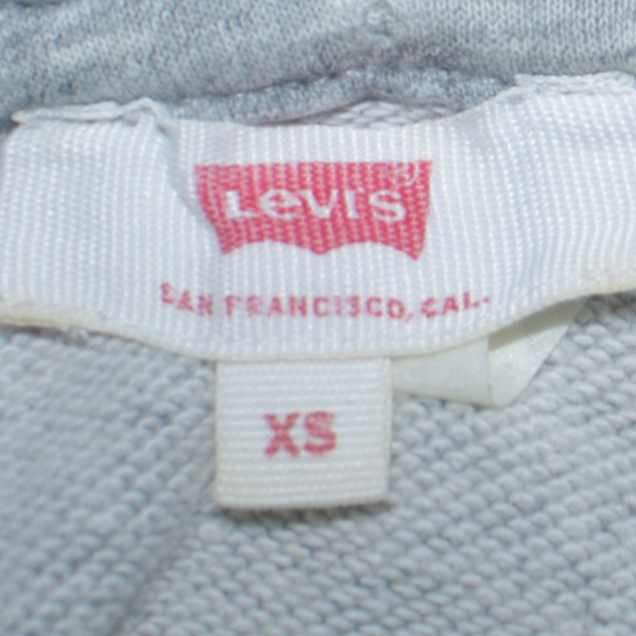 Levi's Men's Grey XS Pullover Hoodie with Logo Detail