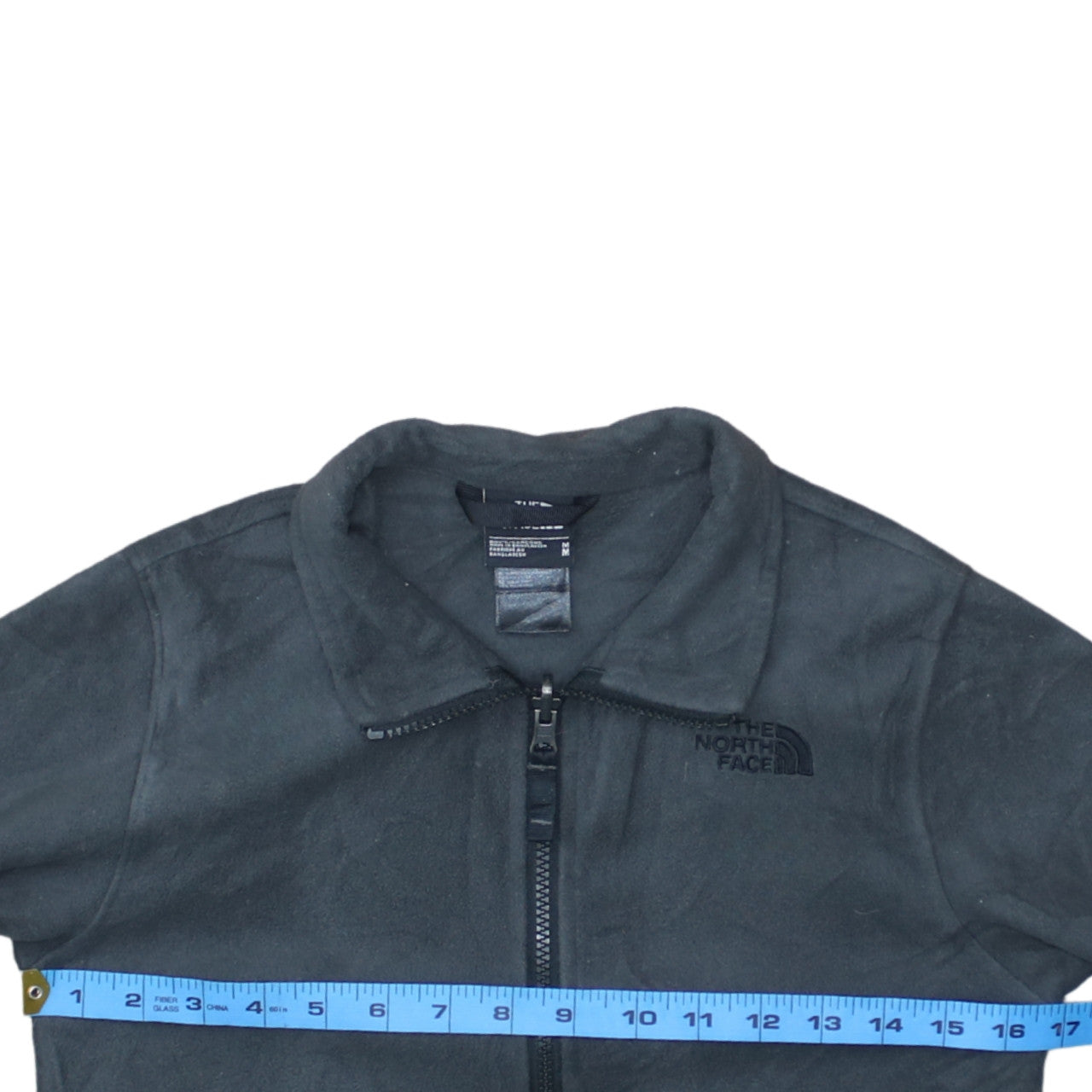 The North Face Boys Black Fleece Full Zip Jacket Size M