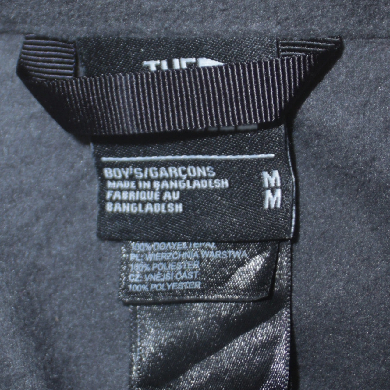 The North Face Boys Black Fleece Full Zip Jacket Size M