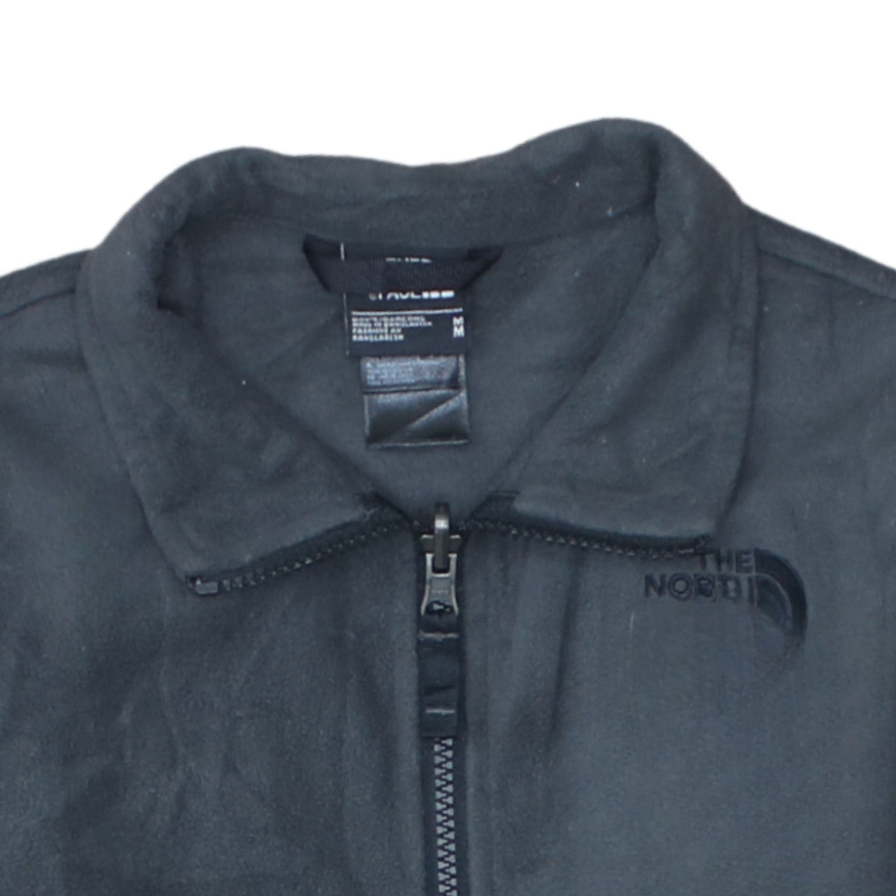 The North Face Boys Black Fleece Full Zip Jacket Size M