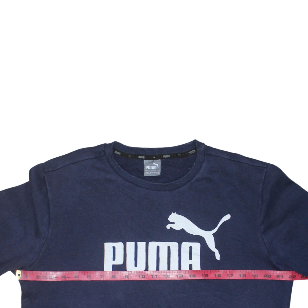 Puma Men's Blue Crew Neck Pullover Sweatshirt Size M
