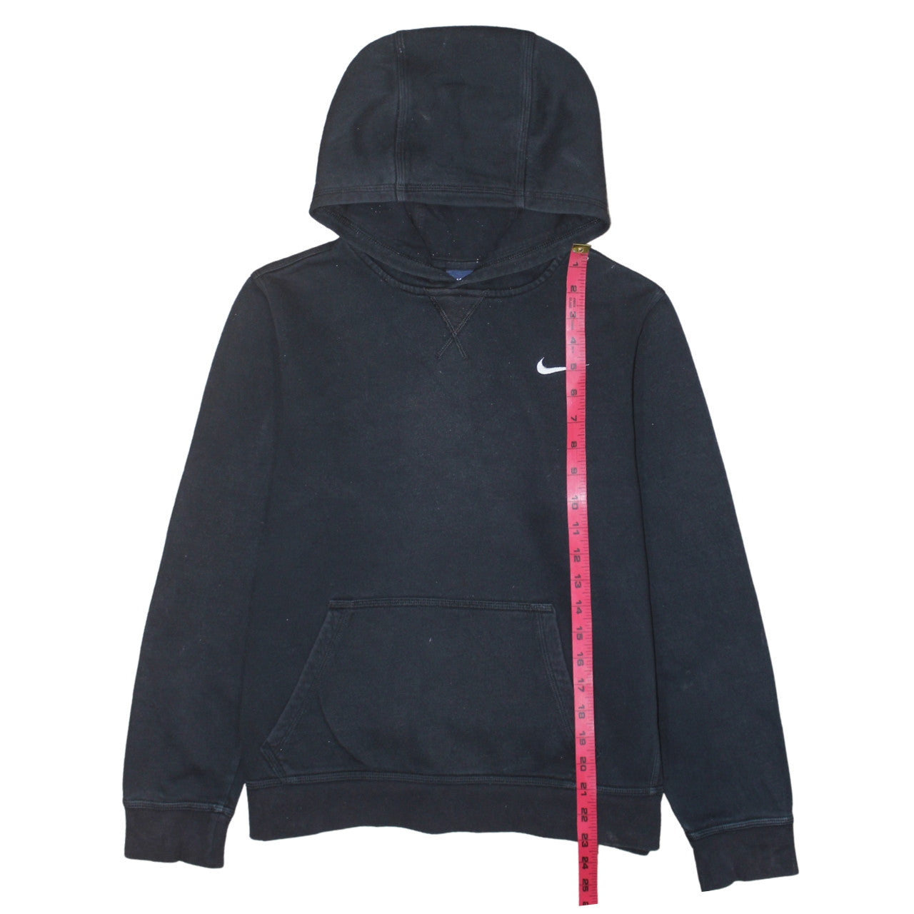 Nike Boys Black XL Pullover Fleece Hoodie Sweatshirt Logo Hooded Top