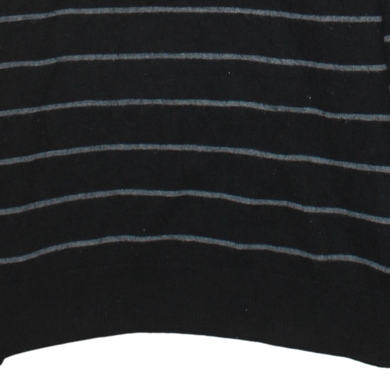 U.S. Polo Assn. Men's Black Striped V-Neck Jumper Size S