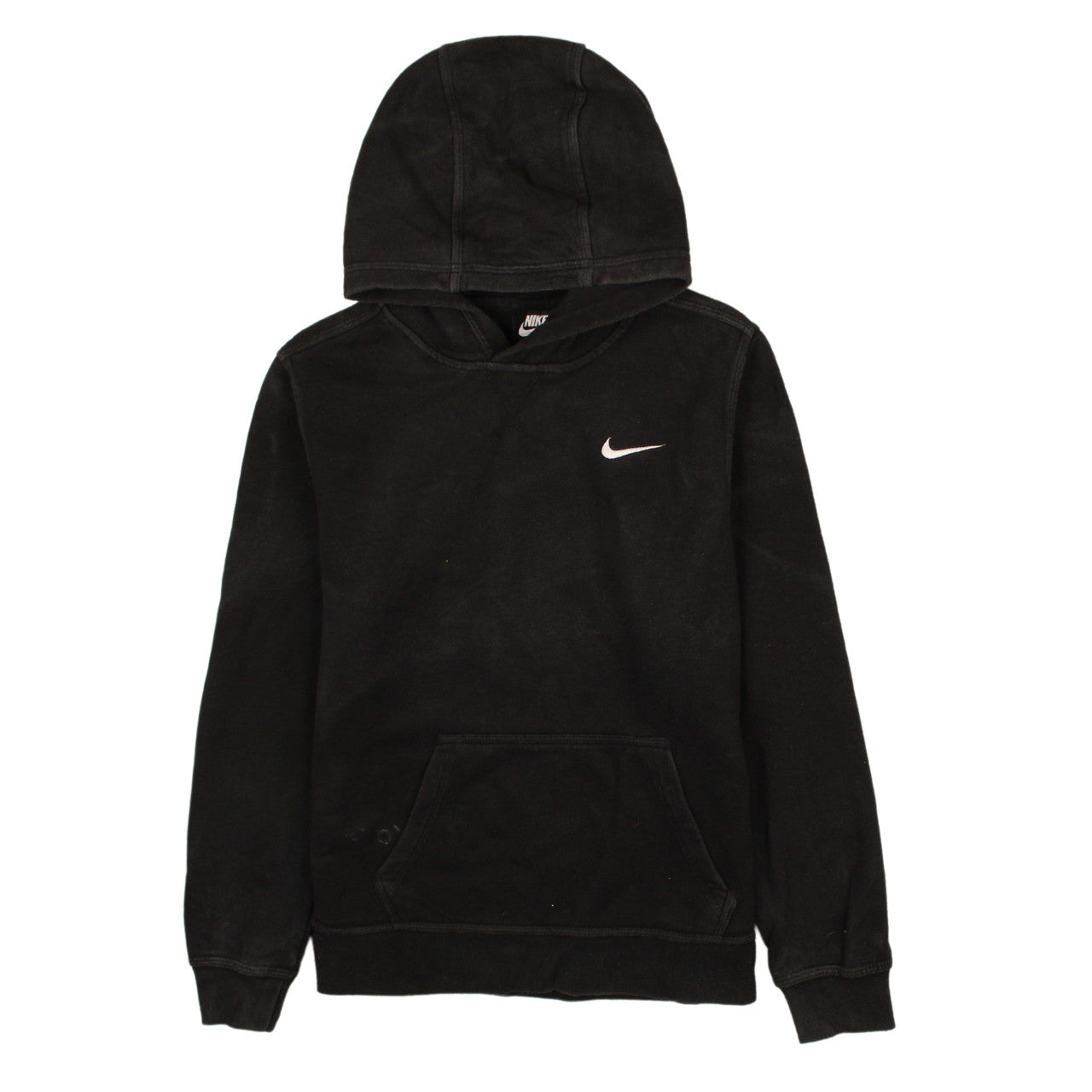 Nike Boys Black Pullover Fleece Hoodie XL 13-15 Years Logo Sweatshirt