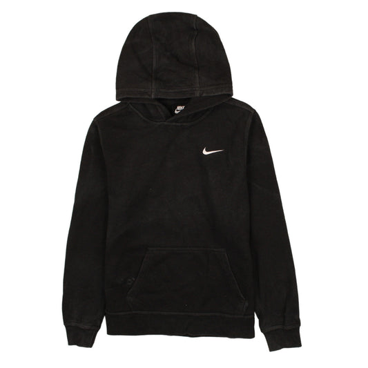 Nike Boys Black Pullover Fleece Hoodie XL 13-15 Years Logo Sweatshirt