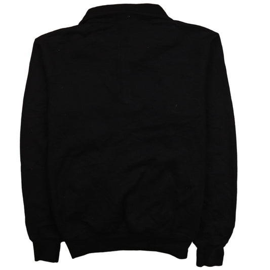 Champion Women's Black Wisconsin 1/4 Zip Fleece Sweatshirt S