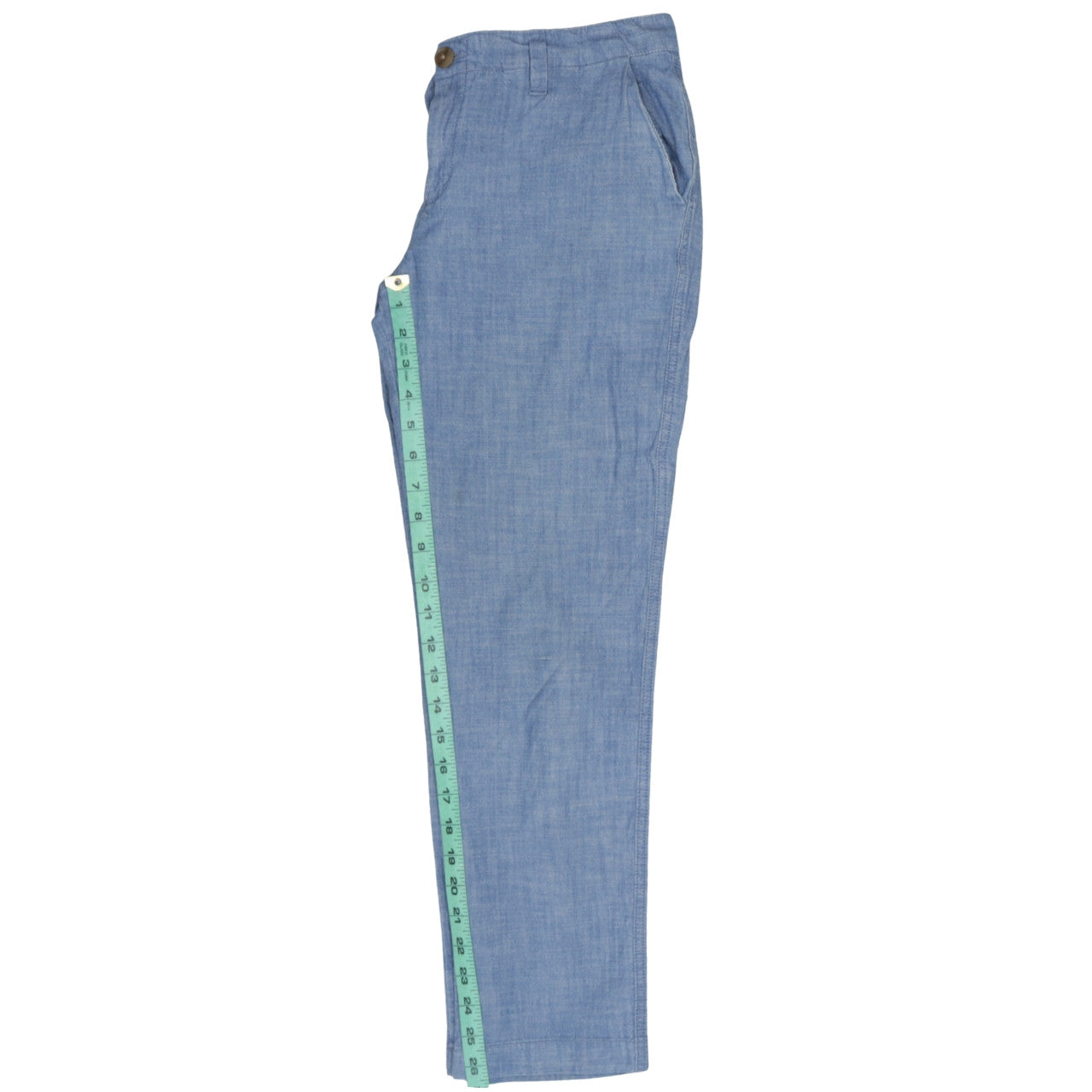 GAP Women's Blue Size 8 Straight Chambray Jeans