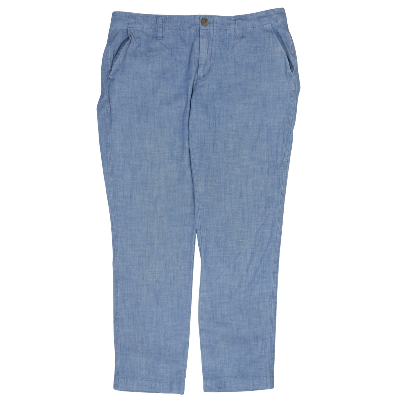 GAP Women's Blue Size 8 Straight Chambray Jeans