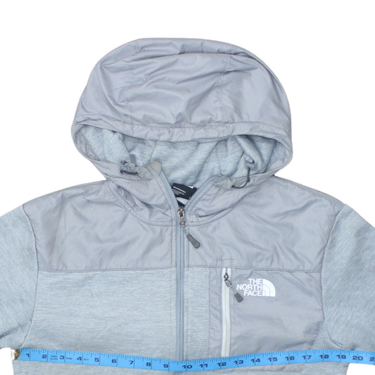 The North Face Men’s Grey Full Zip Hooded Fleece Jacket Size S