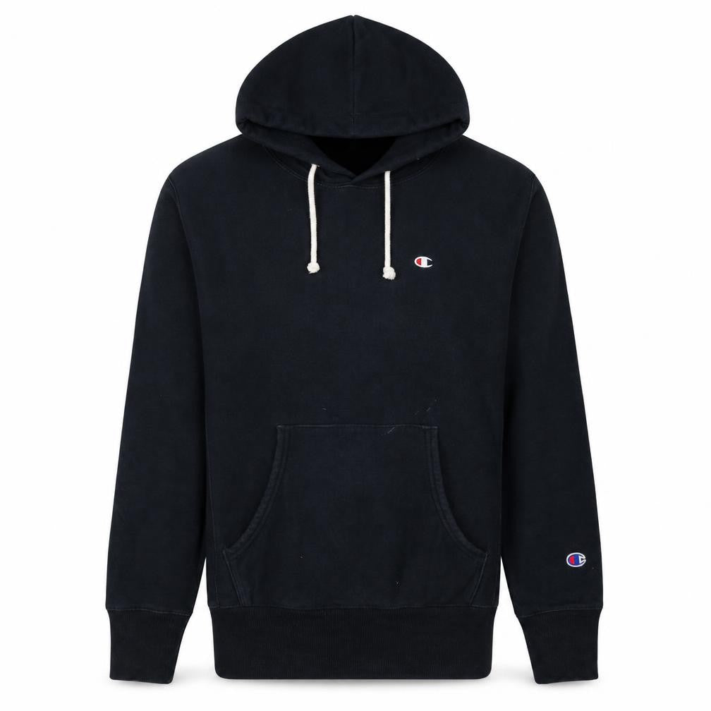 Champion Men's Black Medium Pullover Hoodie Reverse Weave