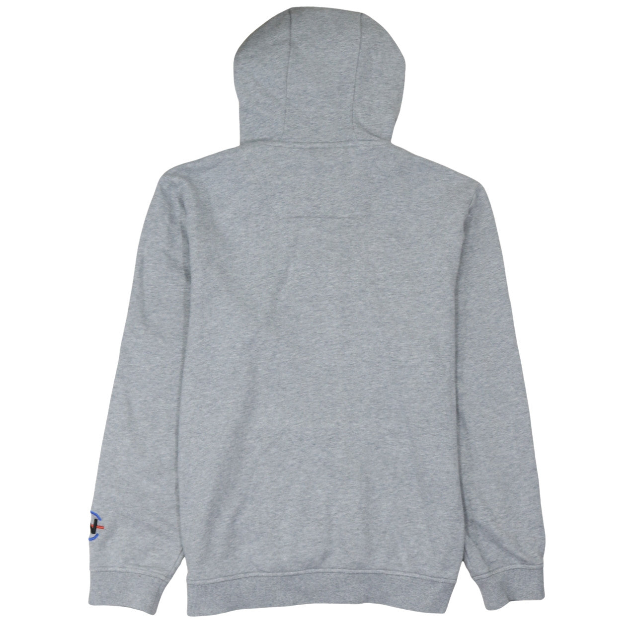 Nautica Men’s Grey Pullover Hoodie L Embroidered Logo Sportswear
