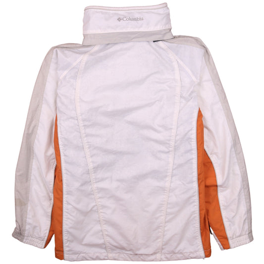 Columbia Women's White Orange Ski Jacket S Waterproof Interchange