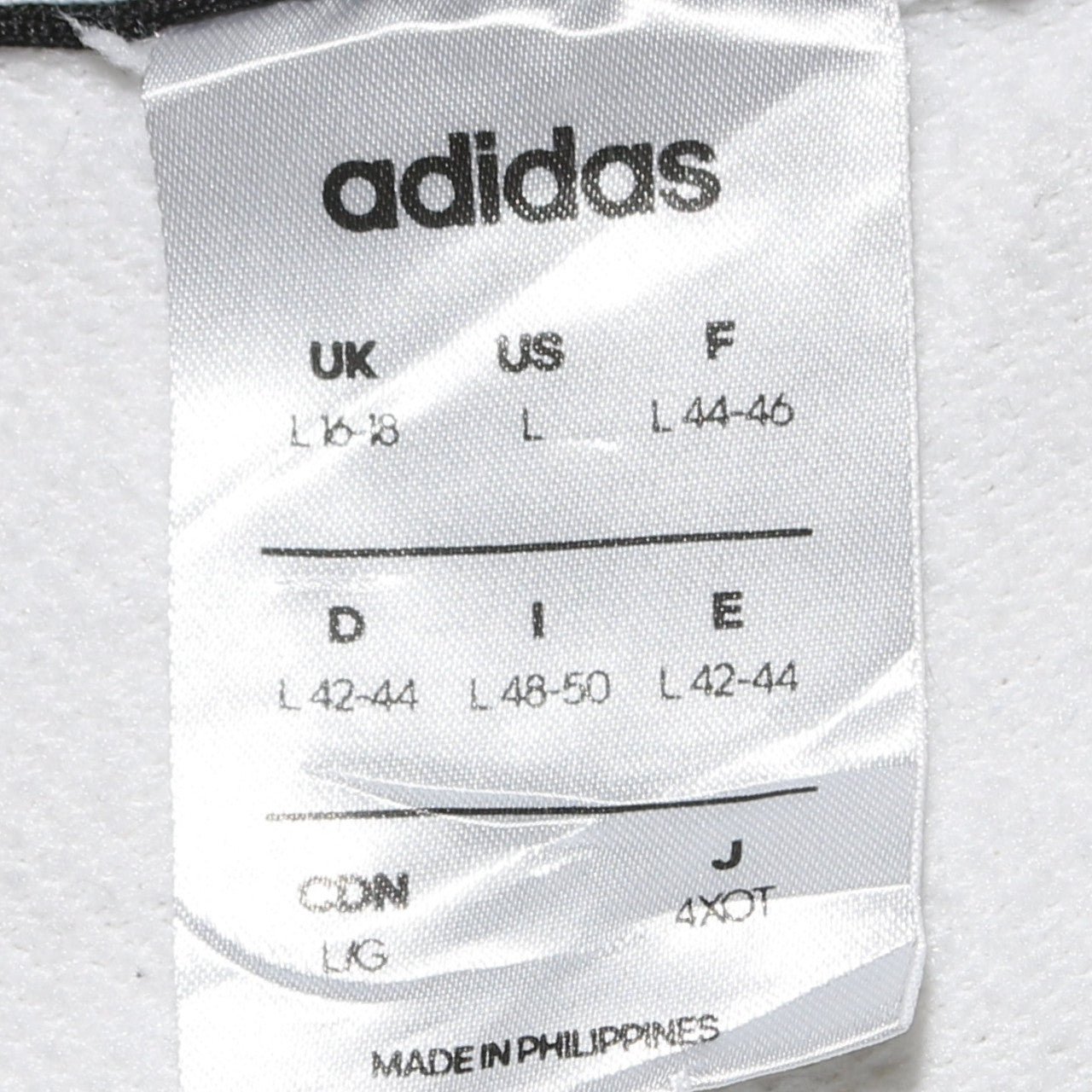 Adidas Women White Black Long Sleeve Pullover Sweatshirt UK 16-18