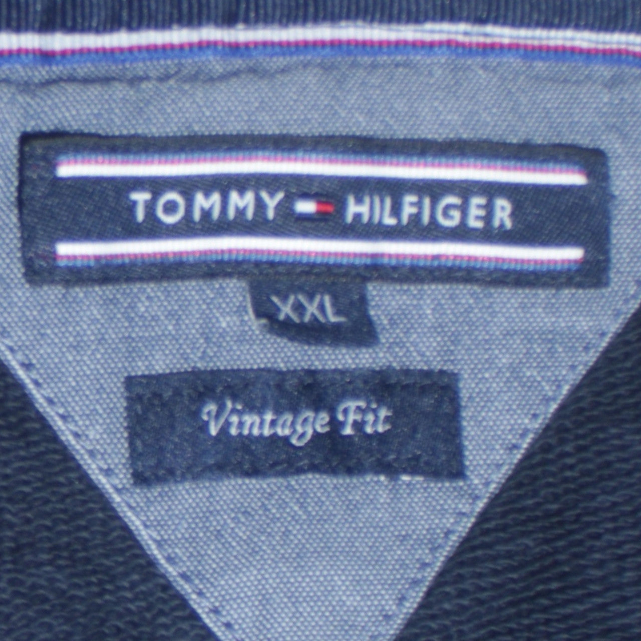 Tommy Hilfiger Men’s Blue 2XL Crew Neck Vintage Fit Sweatshirt