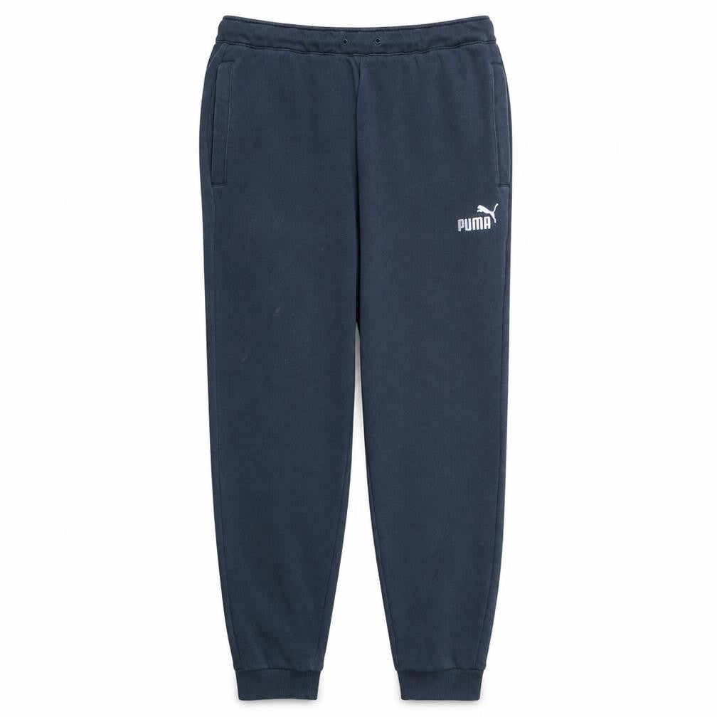 Front view of Puma Men Blue Regular Fit Sweatpants L Sports Joggers