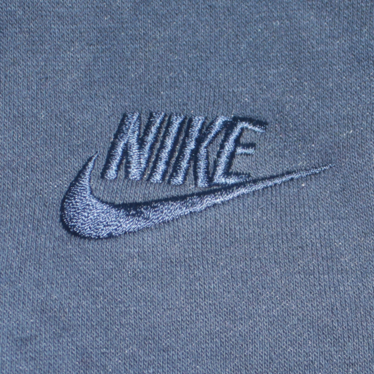 Nike Men’s Blue Pullover Hoodie Medium Fleece Embroidered Logo