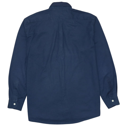 Tommy Hilfiger Men's Blue Long Sleeve Button-Down Cotton Shirt M