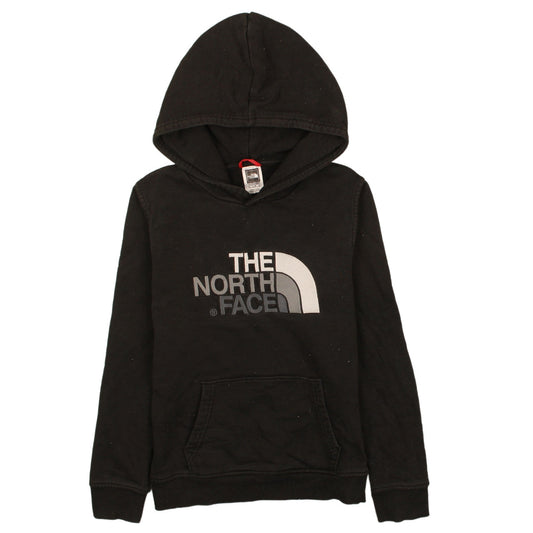 The North Face Boys Black Pullover Hoodie L Logo Fleece Sweatshirt