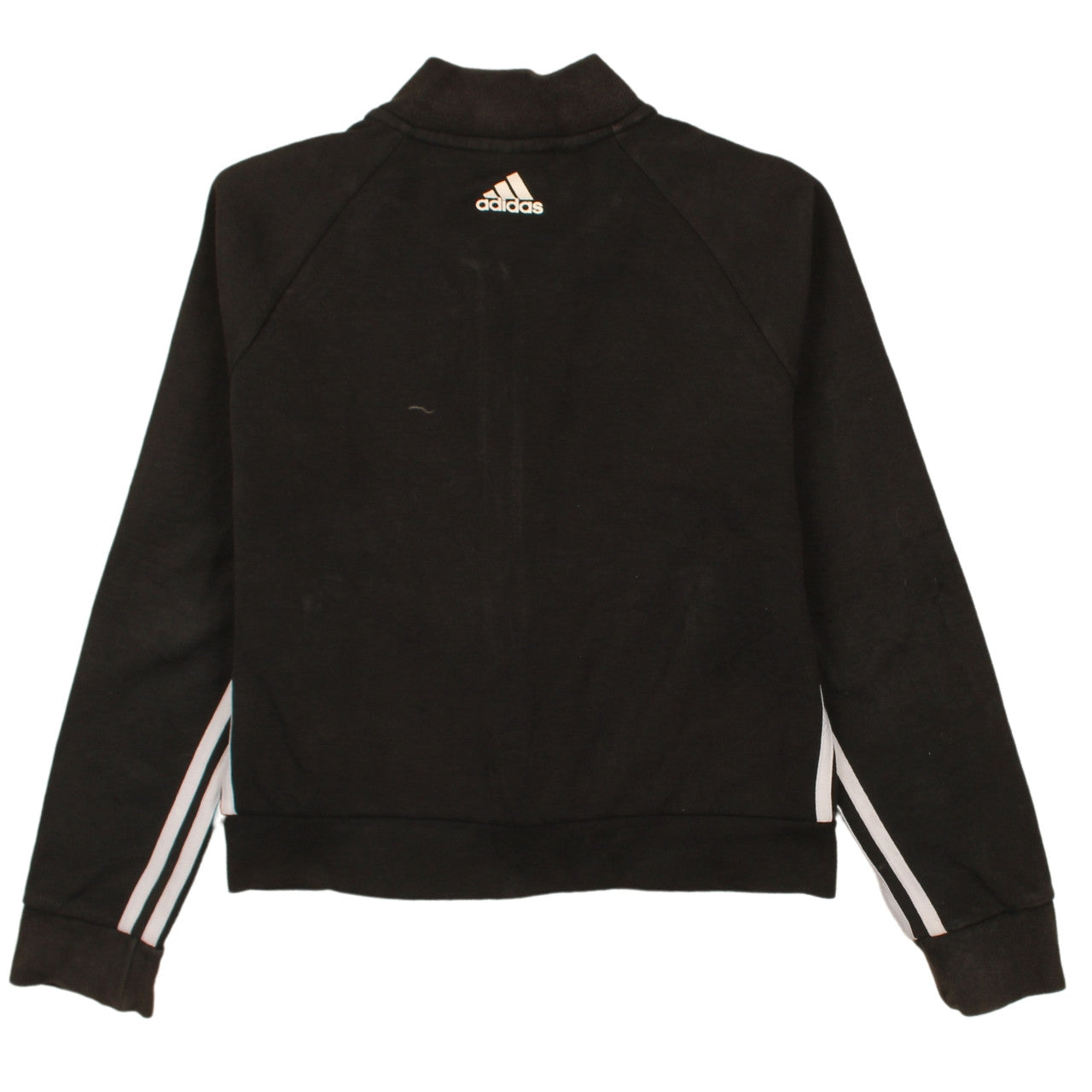 Adidas Womens Black Track Jacket Size 8 Full Zip Sportswear
