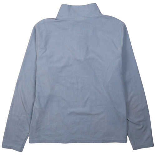 The North Face Women Blue Fleece 1/2 Zip Pullover Sweatshirt L