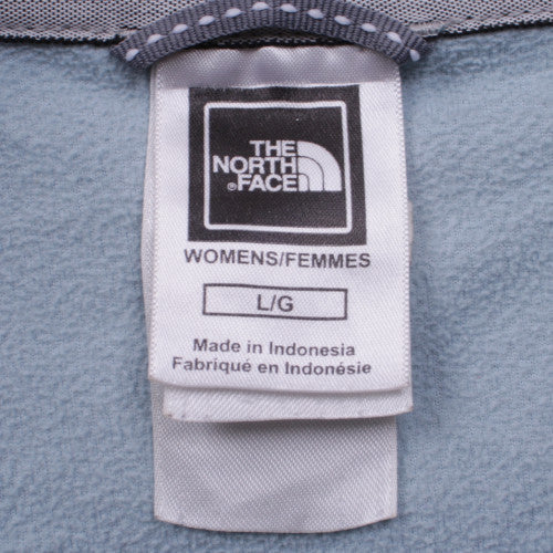 The North Face Women Blue Fleece 1/2 Zip Pullover Sweatshirt L