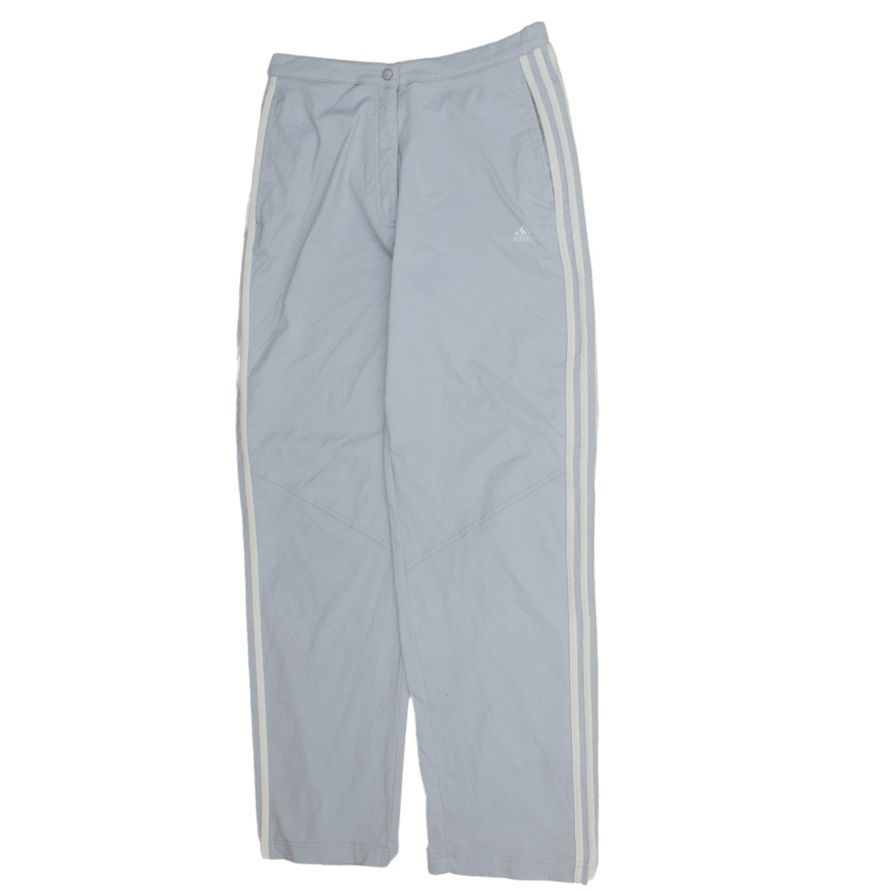 Adidas Womens Light Grey Track Trousers Size 14 Casual Sportswear