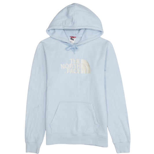 The North Face Women's Light Blue Pullover Hoodie Size S Cotton Casual