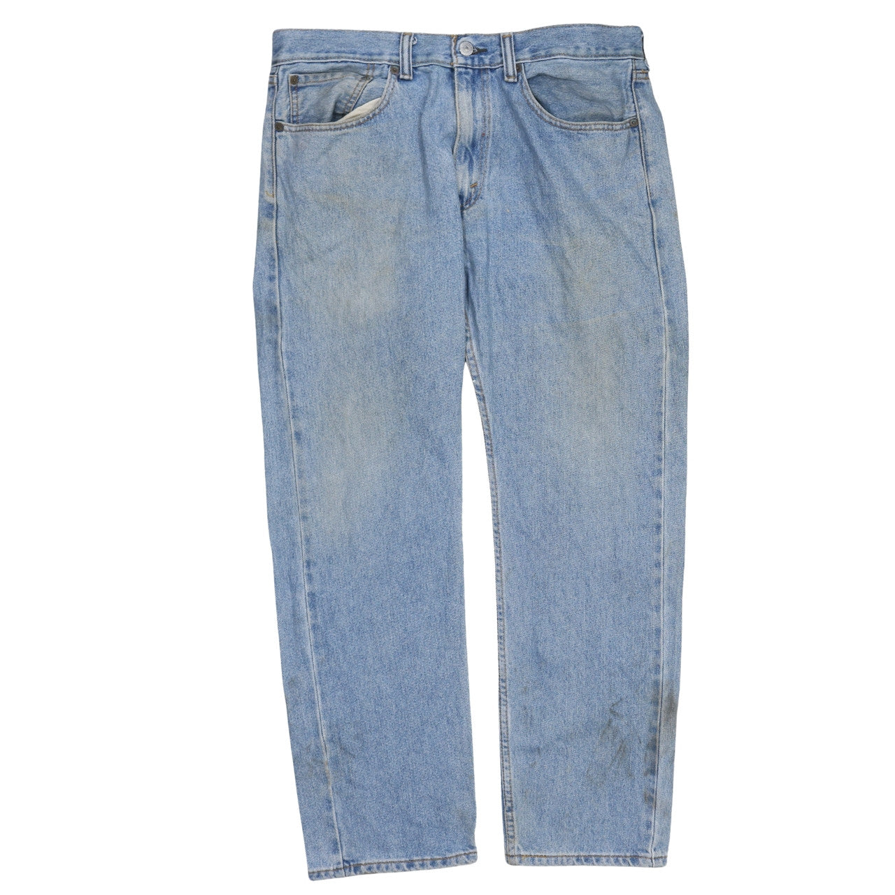Levi Strauss Men's Blue 505 Straight Leg Denim Jeans W34 L31
