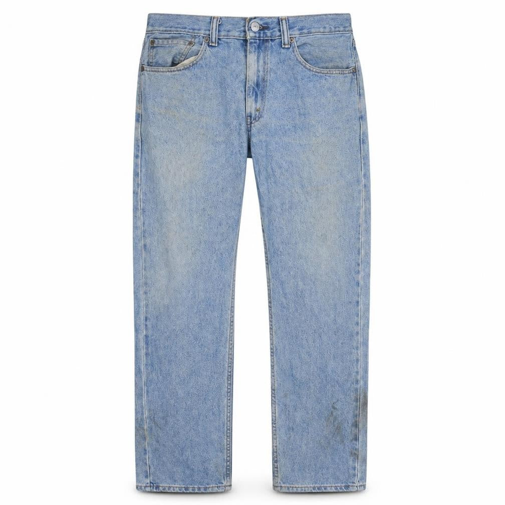 Levi Strauss Men's Blue 505 Straight Leg Denim Jeans W34 L31