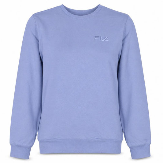 Fila Women's Blue Crew Neck Pullover Sweatshirt Size M Cotton Blend