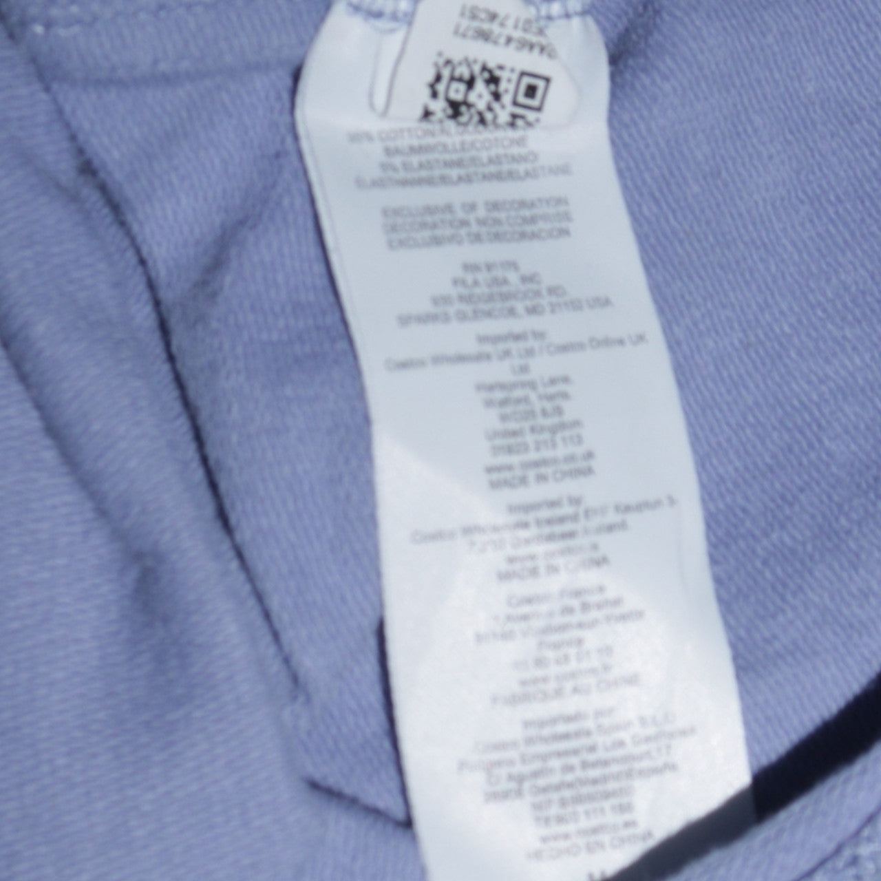 Fila Women's Blue Crew Neck Pullover Sweatshirt Size M Cotton Blend