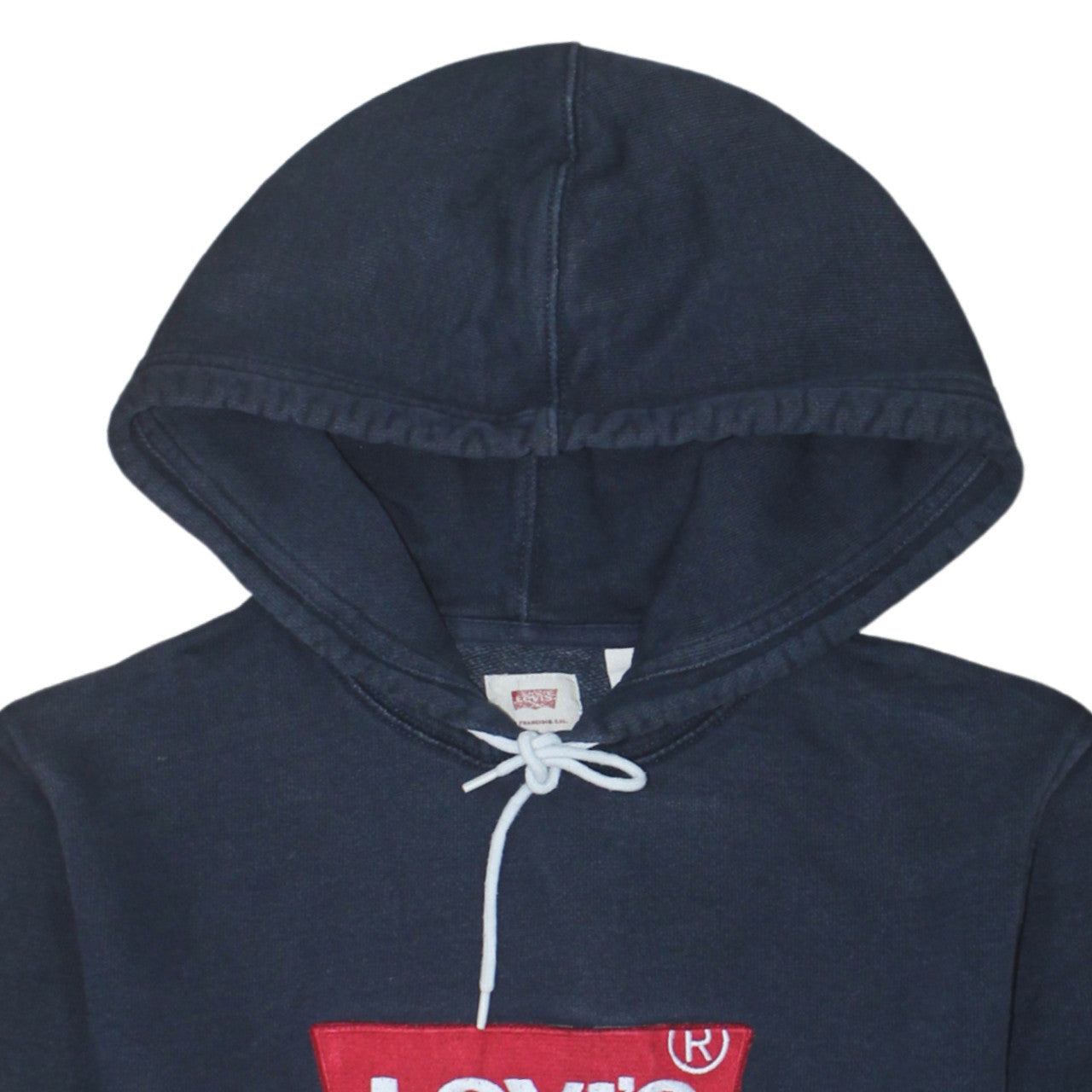 Levi's Men's Blue Pullover Hoodie Small Logo Fleece Sweatshirt