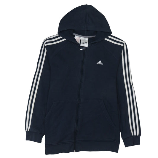 Adidas Men's Blue Full Zip Hoodie L Hooded Sportswear