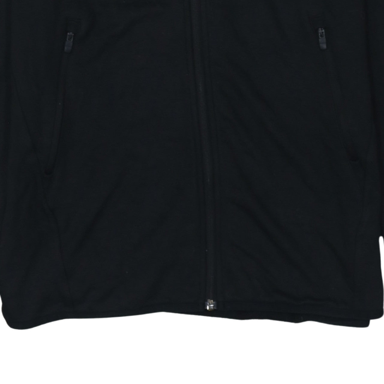 Adidas Men's Black Full Zip Hoodie Size M Lightweight Fleece