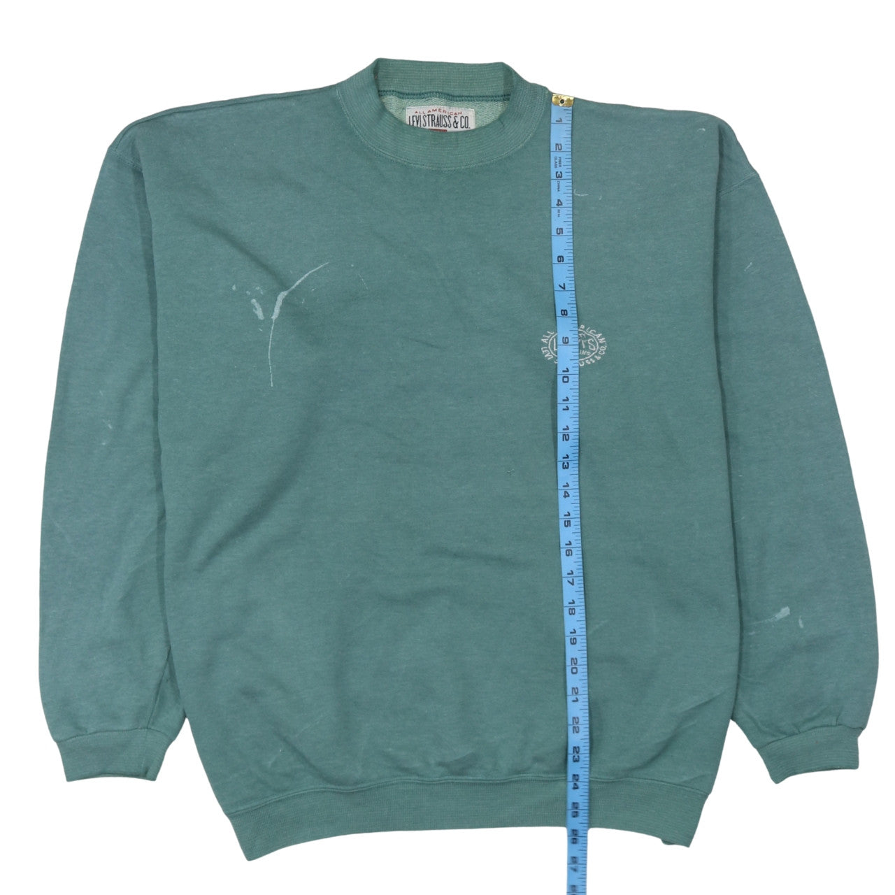 Levi's Women's Green Pullover Sweatshirt L Classic Logo Crewneck