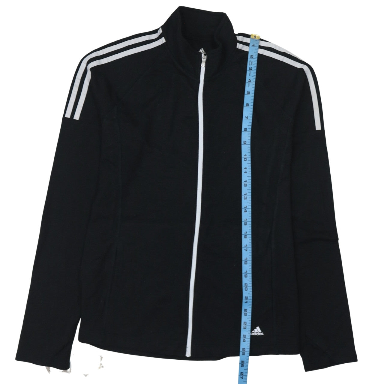 Adidas Women's Black L Track Jacket Full Zip Sporty Golf Top