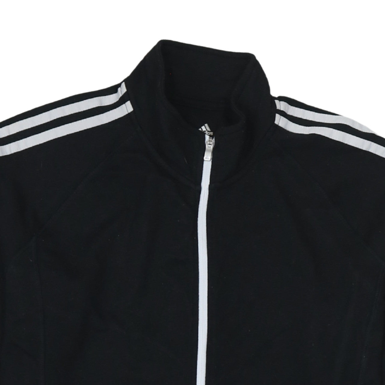 Adidas Women's Black L Track Jacket Full Zip Sporty Golf Top
