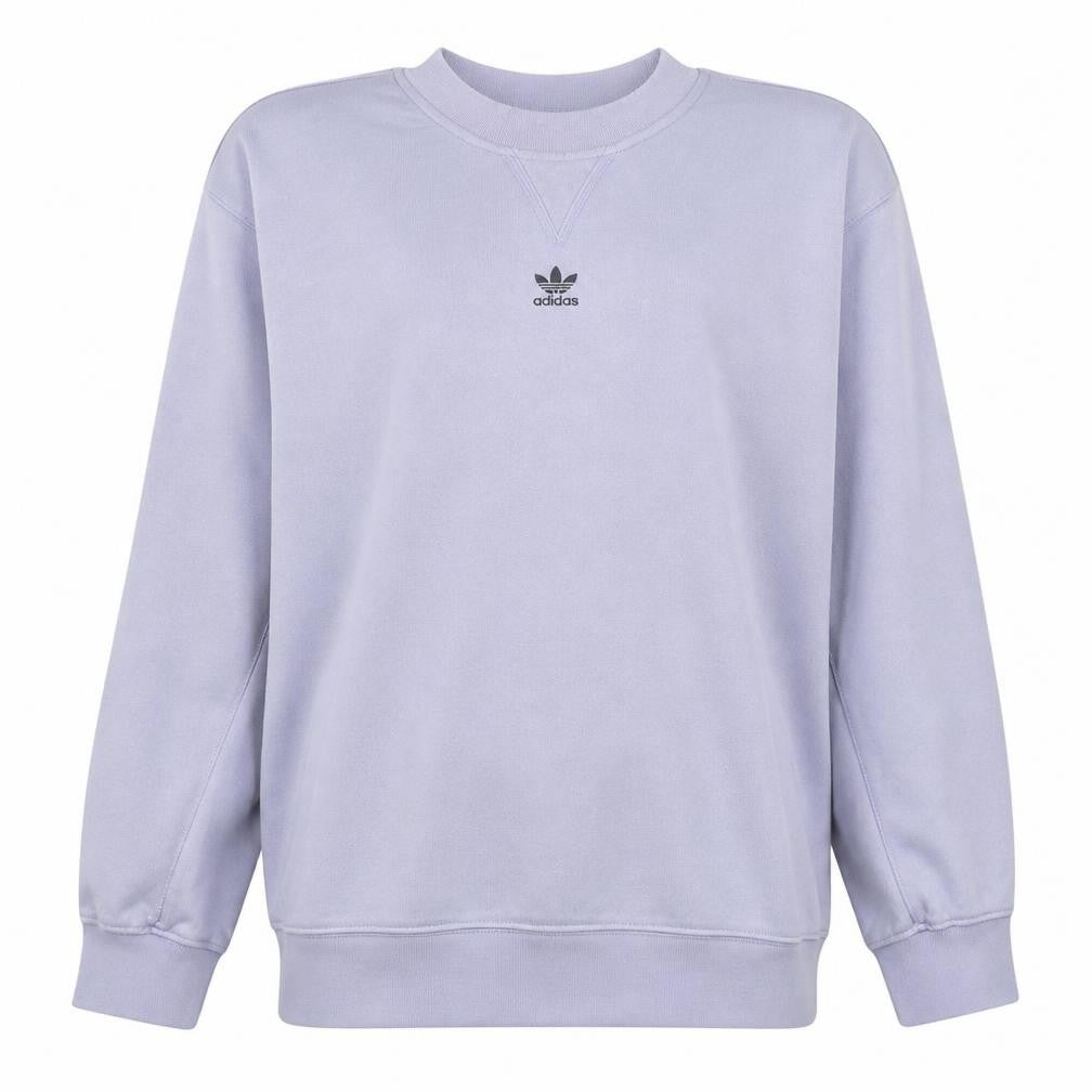 Adidas Women's Lilac Crew Neck Pullover Sweatshirt UK 12