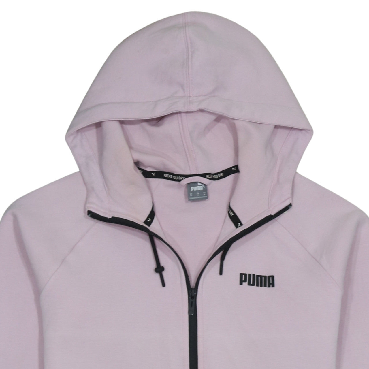 Puma Womens Pink Full Zip Hoodie XL Lightweight Sweatshirt