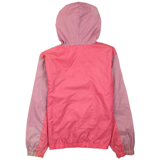 Fila Girls Pink Colourblock Hooded Windbreaker Jacket 13 Years