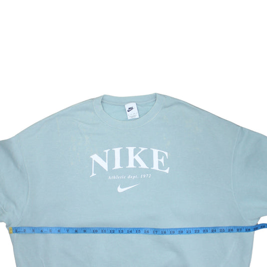 Nike Womens Blue XS Pullover Crew Neck Sweatshirt