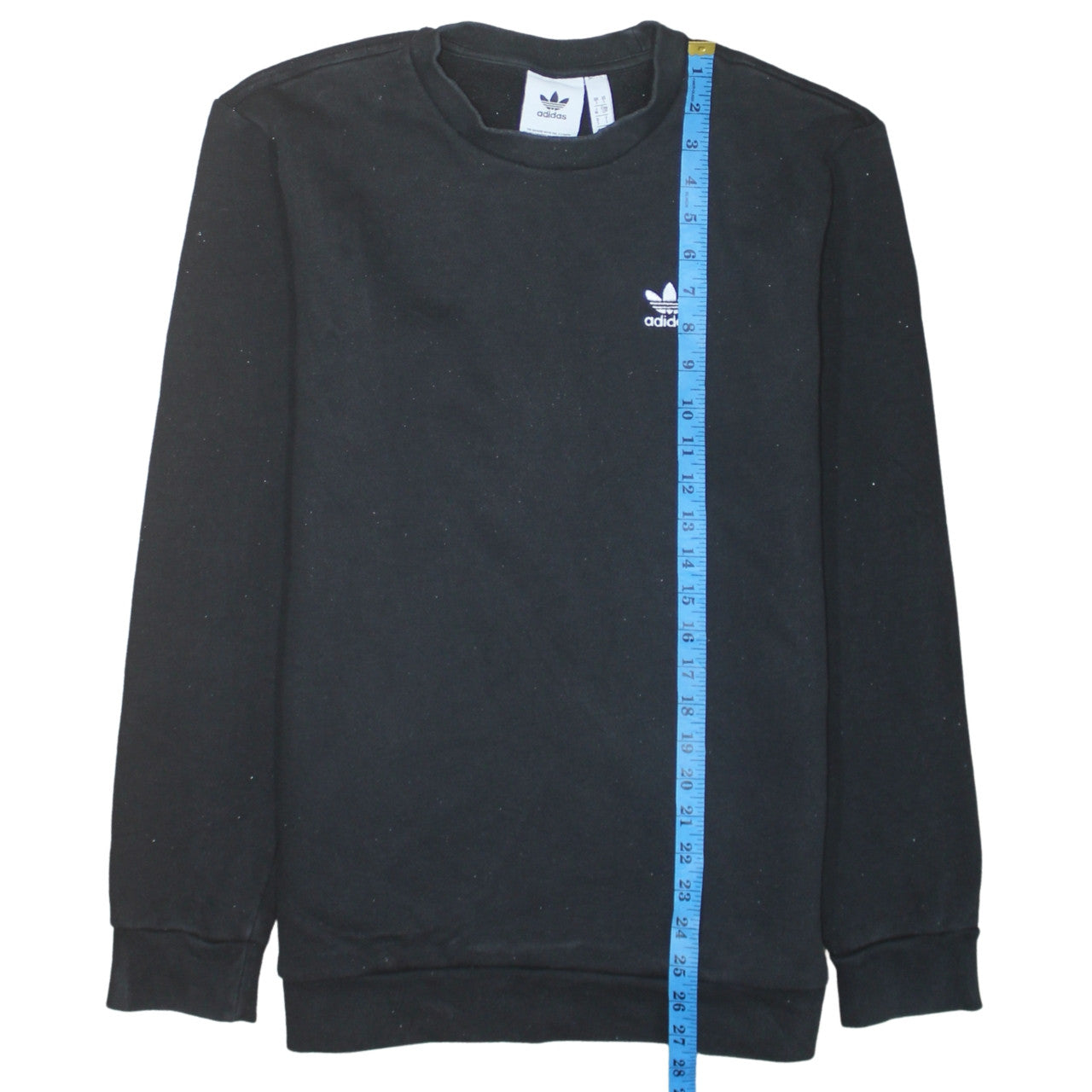 Adidas Men's Black Small Pullover Crew Neck Sweatshirt