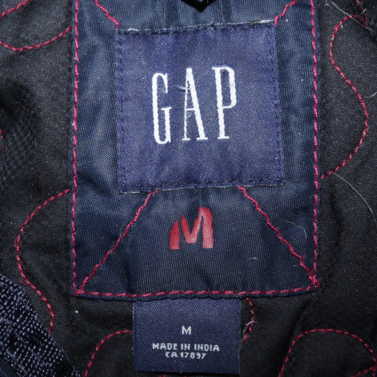 GAP Men Blue Fur Trim Hooded Parka Jacket Size M