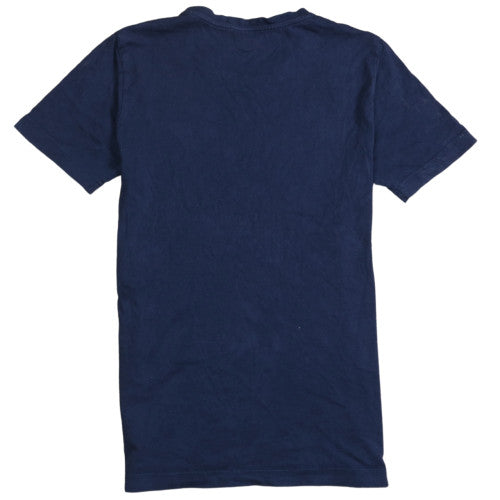 Puma Men's Blue Graphic Logo Short Sleeve Cotton T-Shirt Size S
