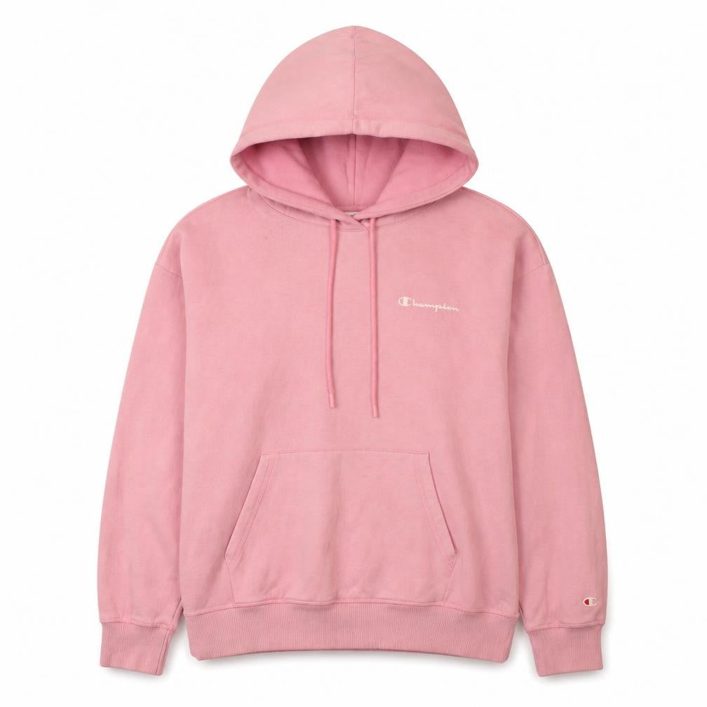 Champion Women Pink Pullover Hoodie Medium Cotton Blend Casual