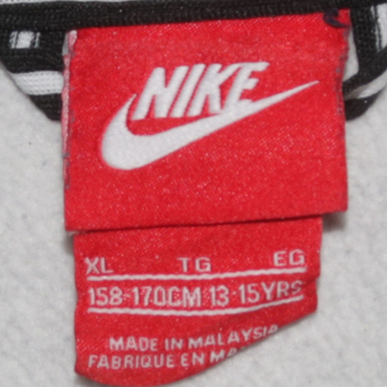 Nike Boys Grey & Navy Full Zip Hoodie 13-15 Years Fleece Sportswear