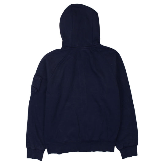Nike Women's Navy Blue Full Zip Hoodie Medium Cotton Blend