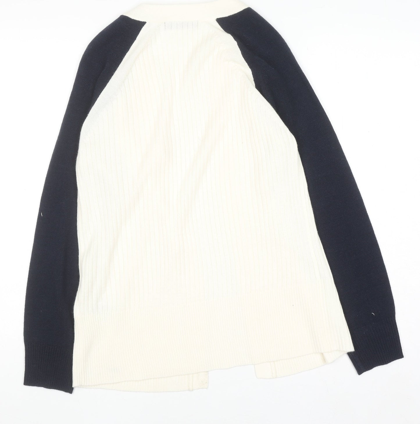 Marks and Spencer Women's Cream Mix Cardigan Small Acrylic Knit