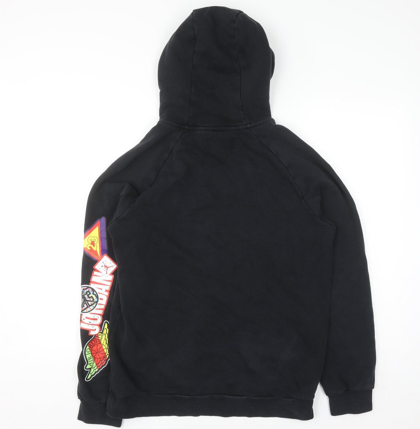 Jordan Men's Black M Pullover Hoodie with Logos & Graphic Print