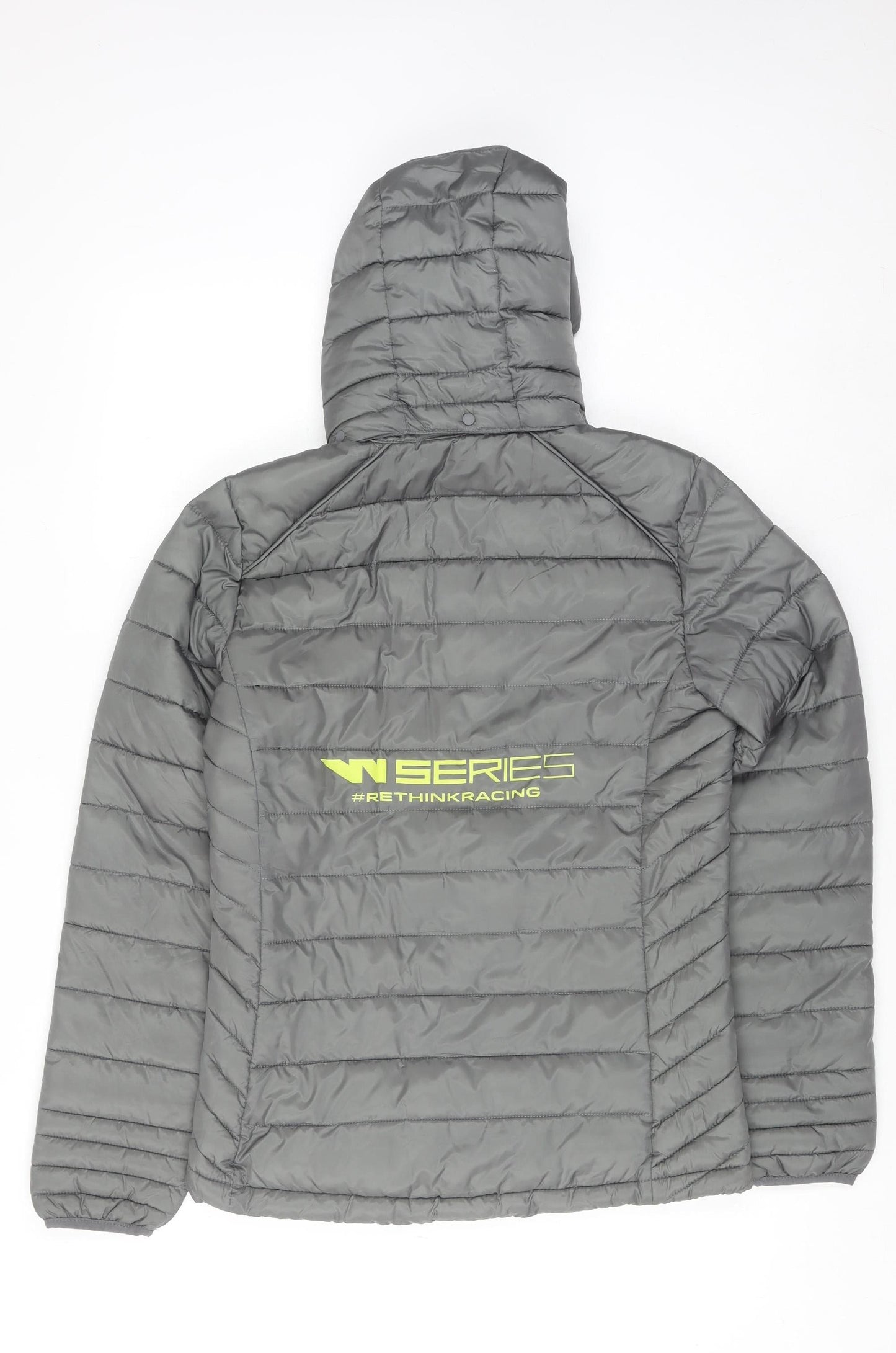 Clique Men's Grey Hooded Puffer Jacket S 36 Insulated Polyester